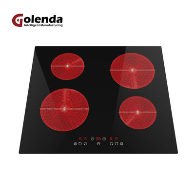 Power Setting Touch Control Ceramic Hob Cooker Vertical   4 Ring Electric