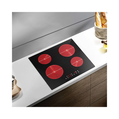 Power Setting Touch Control Ceramic Hob Cooker Vertical   4 Ring Electric