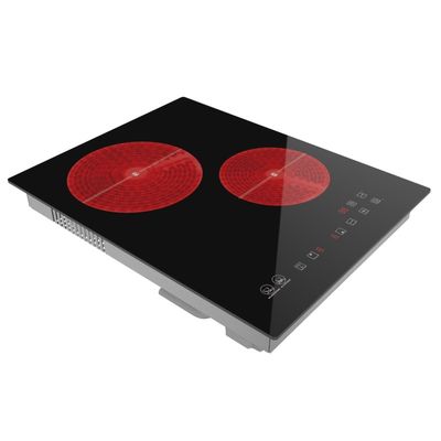 Soup Stewing Touch Screen Ceramic Hob ,2 Plate Induction Cooker 3000W